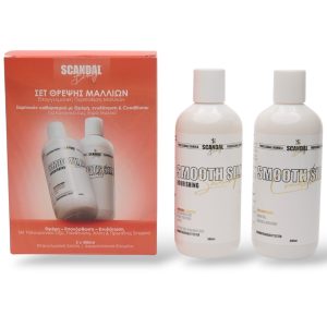 Σετ Θρέψης Μαλλιών "SmoothSilk" – Σαμπουάν με Υαλουρονικό & Conditioner με Κερατίνη (2x300ml)